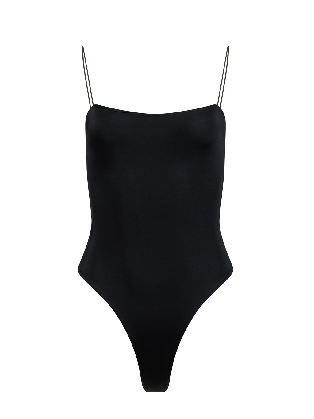 high waisted one piece swimsuit black