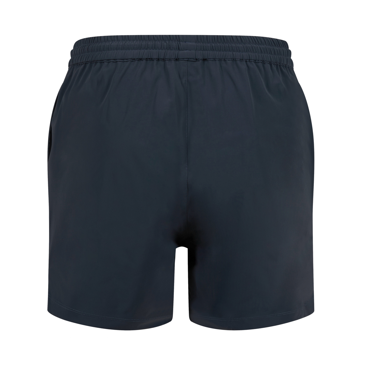 Stone athletic and lifestyle swim shorts with an elastic waistband, shown from the back on a plain white background.