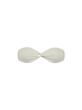 Twisted bandeau bikini top ivory