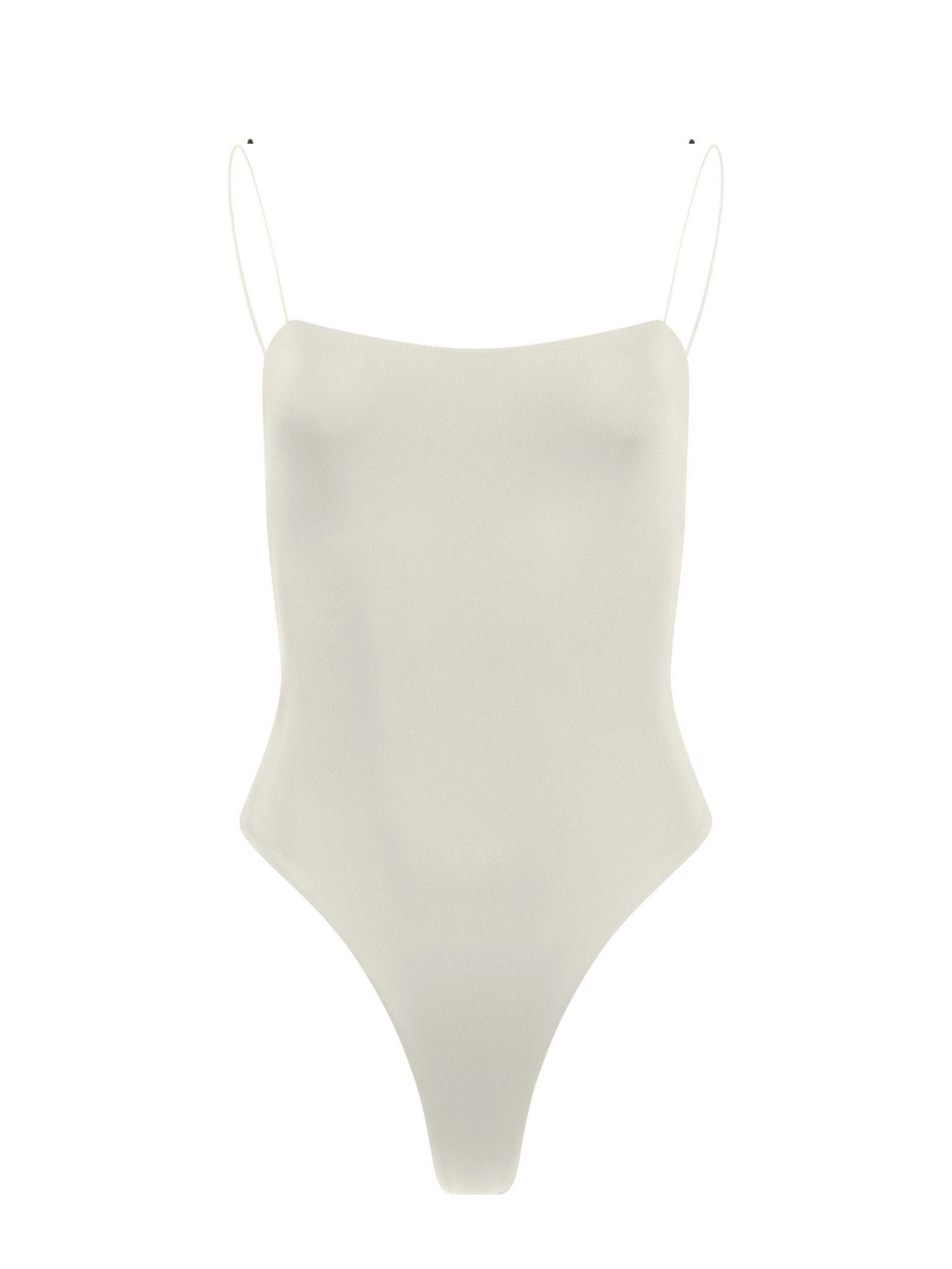 high waisted one piece swimsuit ivory