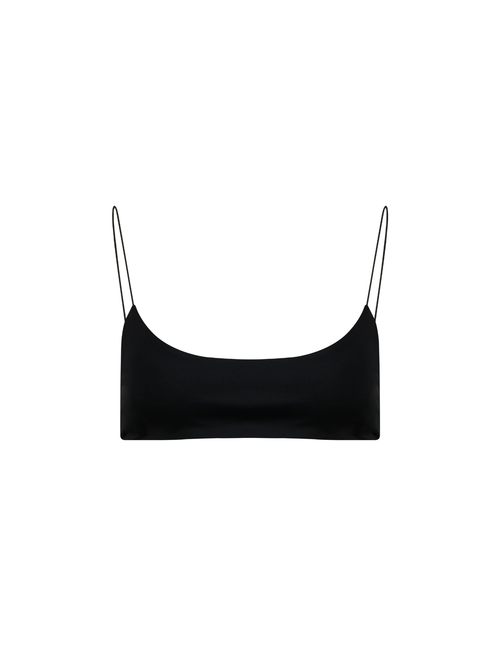 bralette bikini top black
